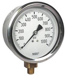 [4271701] WIKA Industrial Pressure Gauge 4", 1000 PSI