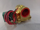 SOLENOID VALVE 2W NC BRASS BODY 1 1/4" NPT 8210G008 120/60