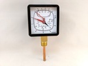 TRIDICATOR 3.5" 1/2"NPT BOTTOM STEM 0-60PSI & FEET OF WATER