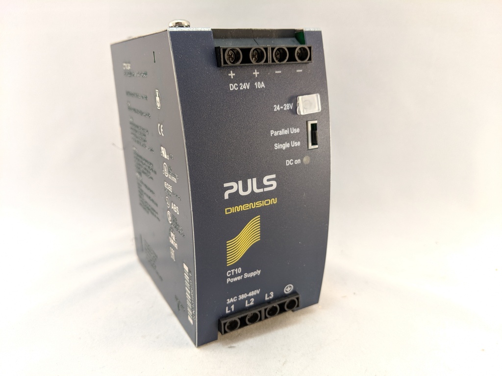 3 PHASE, 380-480VAC, 24VDC OUTPUT, 10 AMPS