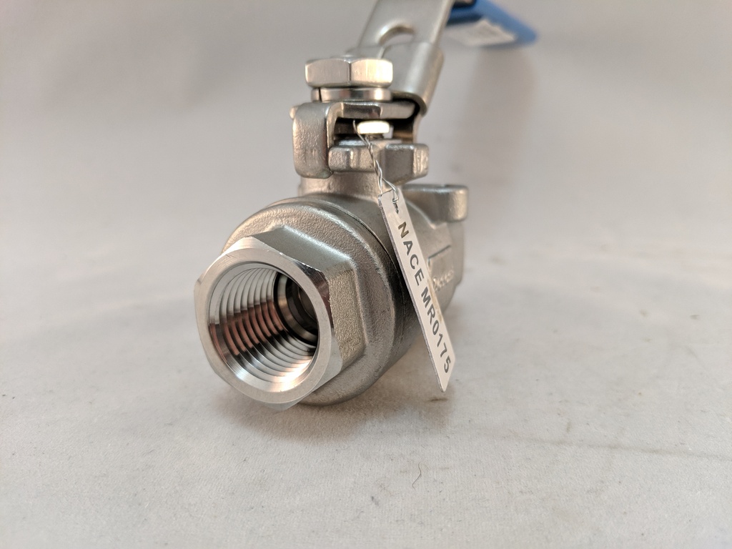 BONOMI 1/2" NPT FULL PORT, 2 PIECE, ALL SS BALL VALVE