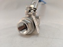 BONOMI 1/2" NPT FULL PORT, 2 PIECE, ALL SS BALL VALVE