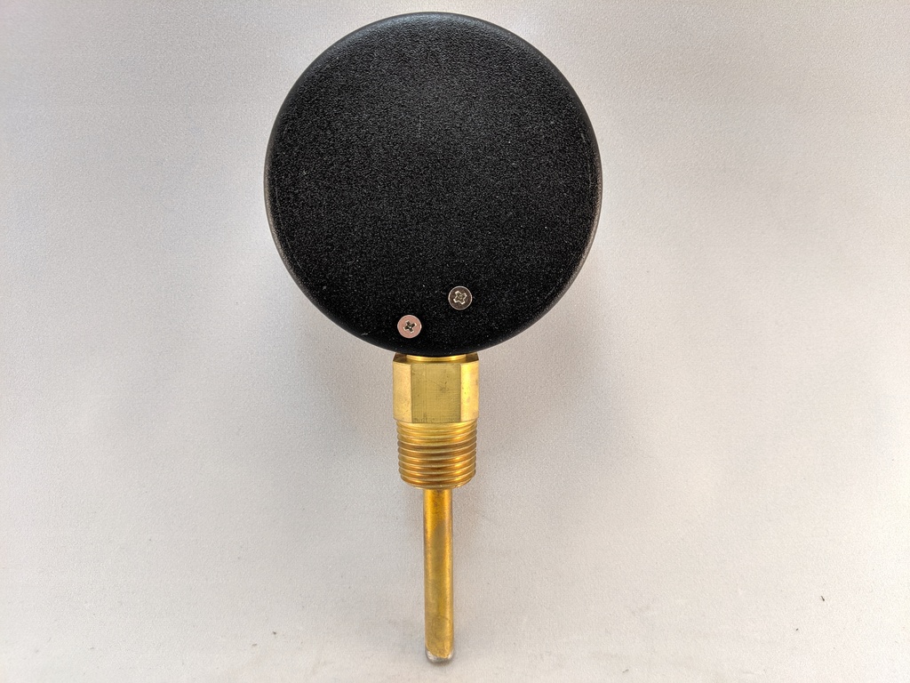 TRIDICATOR GAUGE 0-200PSI/70-320F 1/2"NPT BOTTOM MOUNT