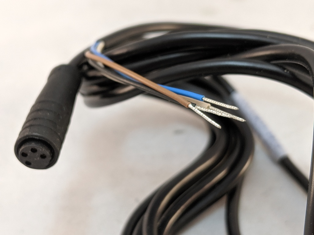 PICO-STYLE QUICK DISCONNECT CONNECTOR & CABLE 2 METER LENGTH
