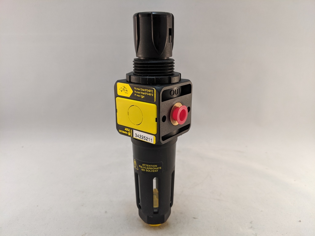 105 SERIES FILTER/REGULATOR, 1/8"NPT, 19 CFM, 7-120 PSI