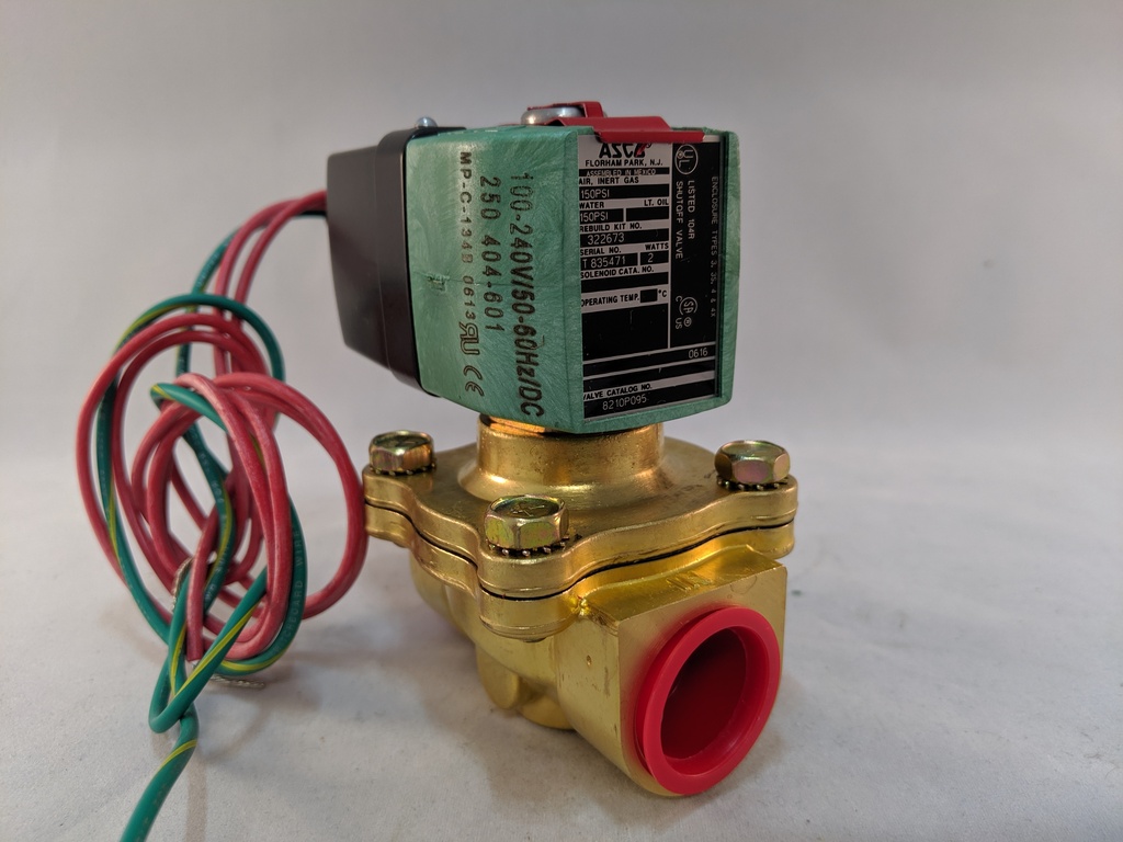NEXT GEN SOLENOID VALVE 3/4" 2-WAY N.C. BRASS 100-240VAC/DC