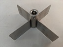 H-370 4 VANE 304SS PADDLE 1 1/2" X 5" WITH PINS H-370