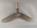 H-380 2-VANE COLLAPSIBLE PADDLE, STAINLESS STEEL H-380