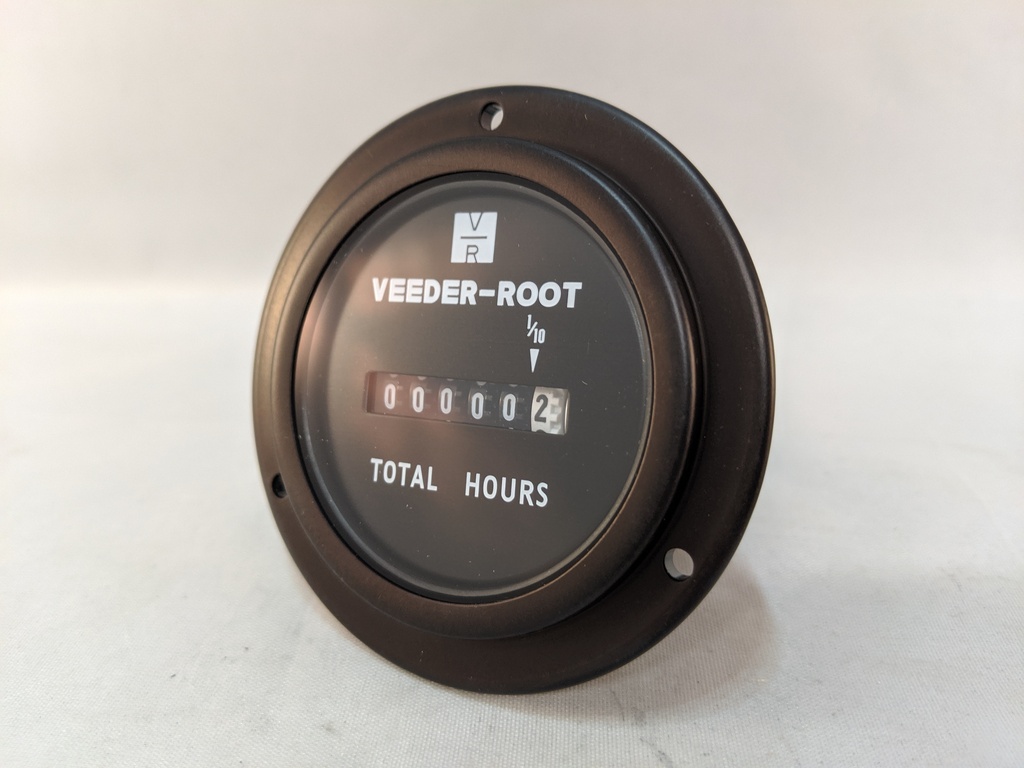 HOUR METER, 120 VAC, 60 HZ, ROUND FACE, SCREW TERMINALS