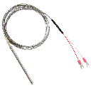 Type J Thermocouple, 1/8 in. x 3.5 in. with 12 in fiberglass insulated leads.