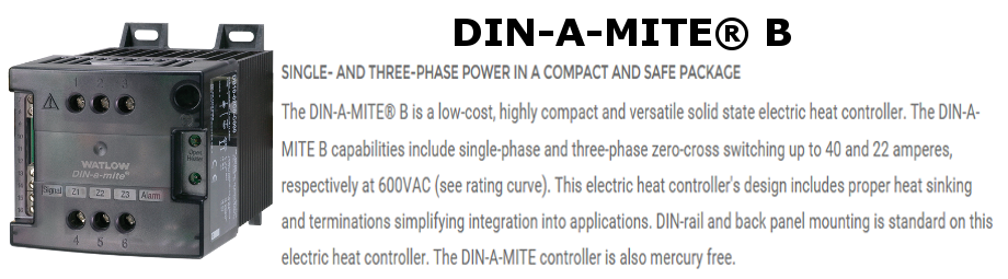 DIN-A-MITE SCR CONTROLLER 1 PHASE 277-600VAC