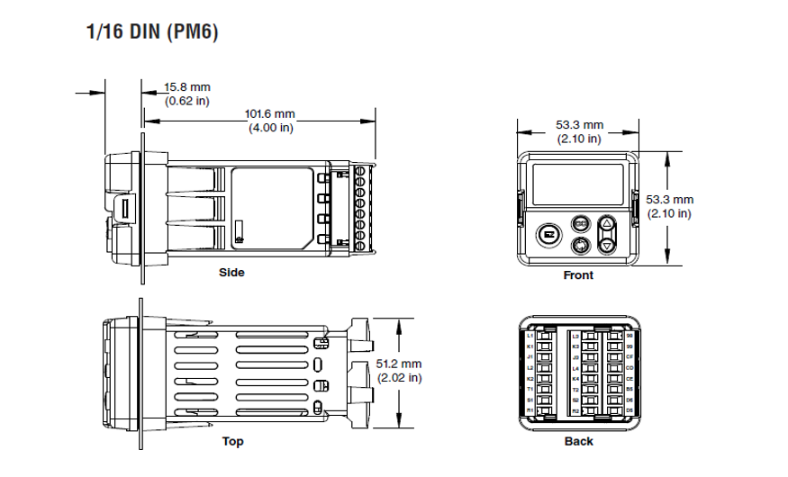 EZ-ZONE CONTROLLER 1/16TH DIN 100-240V AC PID CONTROLLER