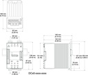 DIN-A-MITE SCR CONTROL,STYLE C, 3 PHASE, 4/20MADC, 277-600V
