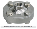 WIKA L990.10 Diaphragm Seal, 1/2"NPTF x 1"NPTF, All SS, 1/4"NPT Flushing Port, L990.10.N4FXN8F.SS.SS-2.SS.SS.BN.1500.PLG
