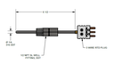 PYROMATION 3 WIRE RTD, 6.5" LENGTH, 316 SS 1/2" NPT RE-ADJUSTABLE SPRING LOADED FITTING FOR THERMOWELL, SHEATH TERMINATION STANDARD MALE PLUG
