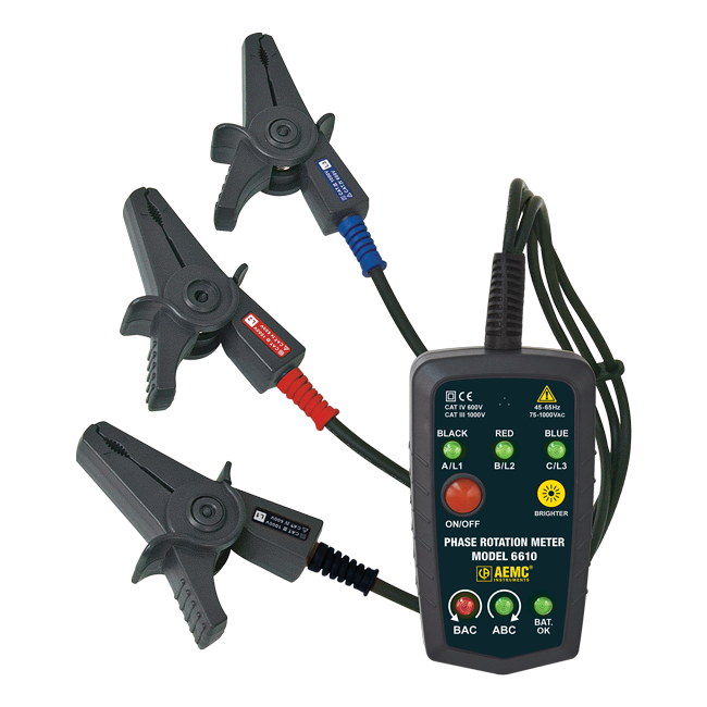 MODEL 6610 PHASE ROTATION METER (NON-CONTACT)