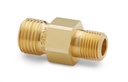 1/8" male NPT x male Quick-test, with check-valve, brass