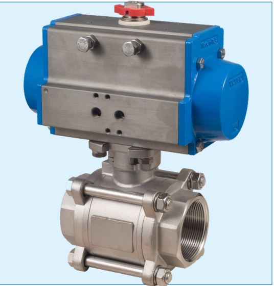 720LL, 3 Piece Ball Valve, 2" NPT, Stainless Steel