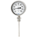 Bimetal Thermometer Model S5550 100MM Dial Size, 500mm Stem, 1/2" NPT Adjustable Angle Mount, -20/120F