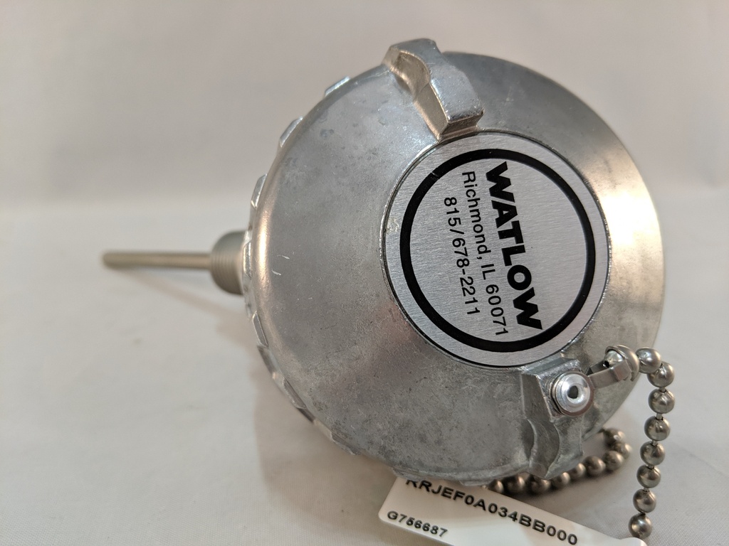 3-WIRE RTD W/CAST ALUM CONNECTION HEAD 3.5"SS SHEATH 1/2"NPT