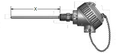 TYPE K GROUNDED THERMOCOUPLE, 2.5" PROBE WITH WHITE POLY HEAD (