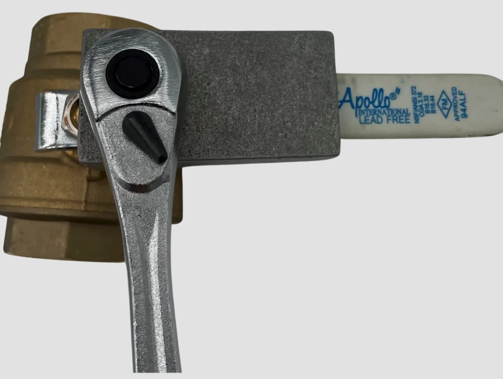 Stuck ball valve wrench. Works with 3/8" drive socket wrench (not included)