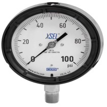 GAUGE, PRESSURE, WIKA, 52965244, 0-5000 PSI, 4 1/2 IN DIAL, 1/2 MALE NPT, W/ GP140KHP-CC MINI-SEAL