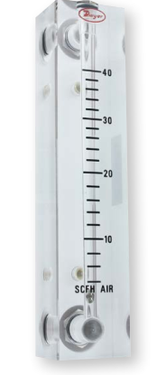 VISI-FLOAT, 4" SCALE, 1-10 LPM AIR, WITH SS METAL WETTED PARTS
