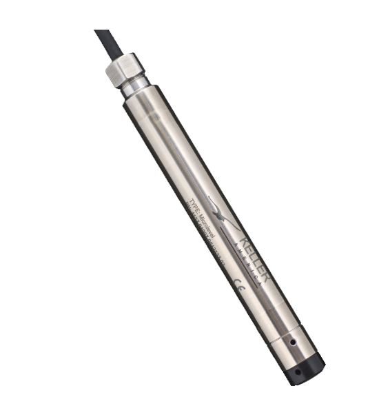 KELLER MIRCOLEVEL SUBMERSIBLE TRANSDUCER 0-15FT WATER COLUMN RANGE, 20FT CABLE, 4-20MA, 16MM BORE SIZE, 0.25% ACCURACY