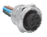 RKF 30-0.2M, 7/8" MINIFAST FEMALE RECEPTACLE, 0.2M LENGTH, FRONT MOUNT