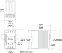 DIN-A-MITE SCR CONTROL,STYLE C, 3 PHASE, 4/20MADC, 277-600V
