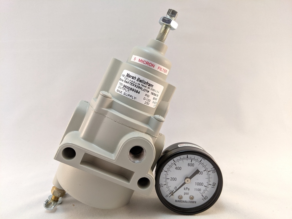 REGULATOR TYPE 50 1/4" PORTS 0-120 PSI W/FILTER & DRIPWELL