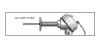 DUAL RTD,3"PROBE, 4" TRI CLAMP, WHITE POLY HEAD, 3 WIRE