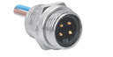 RSF 56-0.3M/NPT, 5 Wire Receptacle, Male, 7/8" minifast, 1/2-14NPT Threads