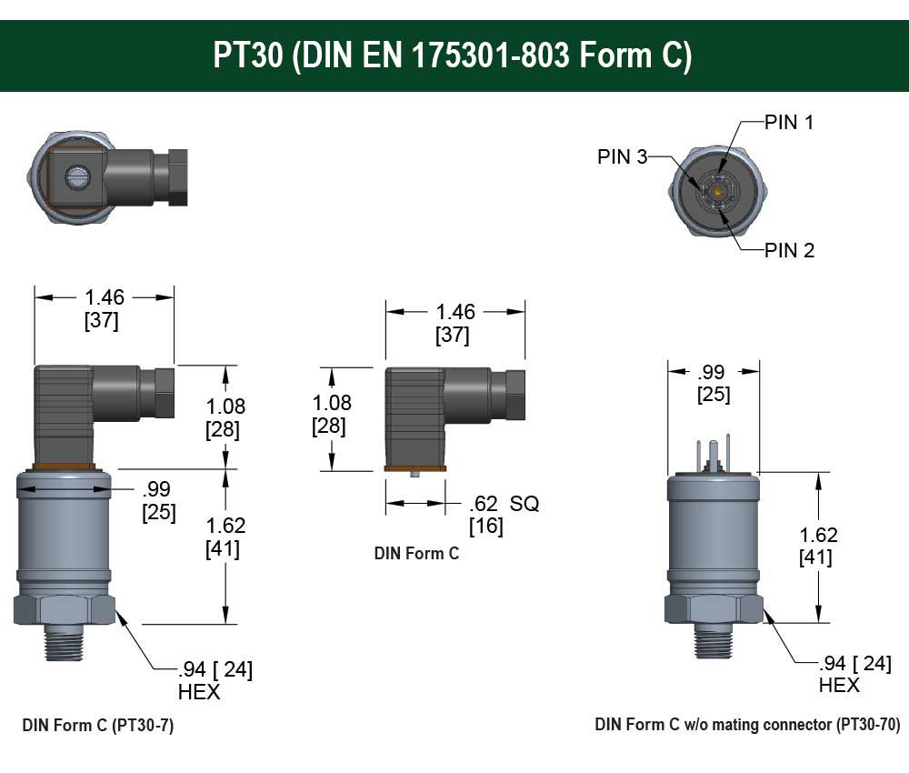 PT30 (DIN EN 175301-803 Form C)