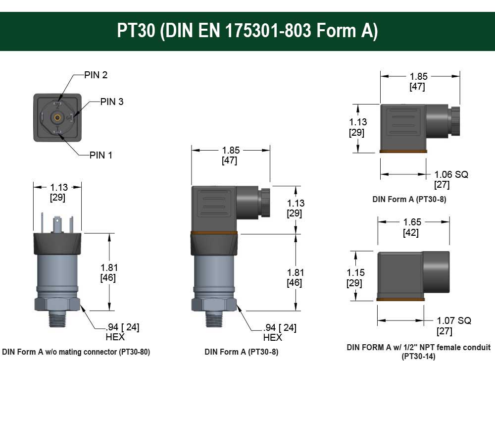 PT30 (DIN EN 175301-803 Form A)