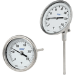 Wika TG53.5Z, 5" Dial, Back Mount/Adjustable, 1/2" NPT Process Connection, 1/4" Stem, 6" Insertion Length, -50C to +50C, Flat Instrument Glass,