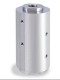 Tescom VM Series Air Operated Piston Sensed Valve, PEEK Seat Material, SS Body, 1"NPT Inlet/Outlet Port Size, 1/4" MS Air and 1/4"NPT Leak Port Size
