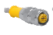 RK 4T-3, M12 Eurofast Cordset, 3 wire, Female, 3M CABLE