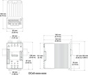 DIN-A-MITE SCR CONTROL,STYLE C, 3 PHASE, 4/20MADC, 277-600V