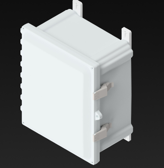 ATTABOX Polycarbonate Enclosure 10 x 8 x 6 Inches Heartland with Stainless Steel Latches