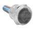 RKF 20-0.5M Receptacle, 0.5M Length Cable, Front Mount, 1/2-14 NPSM Threads