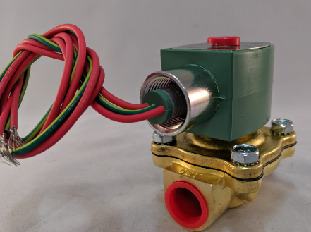 210 Series Solenoid Valve (8210), 1/2" NPT, 480 VAC, Brass, 2 Way-2/2 NC