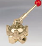 Barksdale 9000 Series Shear-Seal Directional Control Valve, 1/4" Pressure Port, Manual Operation