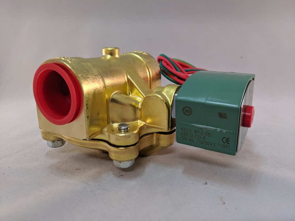 SOLENOID VALVE 2W NC BRASS BODY 1"NPT