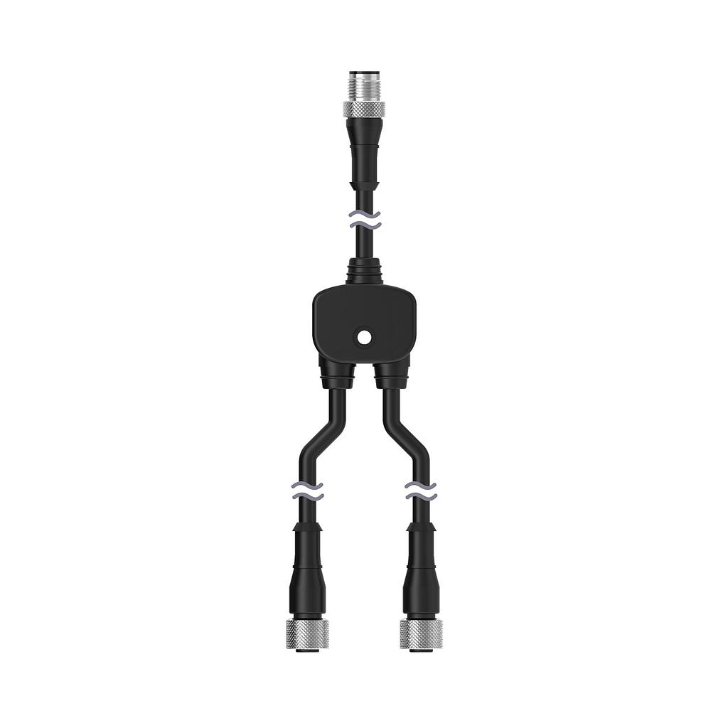M12 Quick Disconnect Splitter Cable (CSB-M1251M1251B)