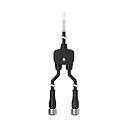 Banner M12 QD Splitter Cable; 8x22 AWG Unterminated 3.05 m (10 ft) Trunk; 8-pin Straight Female M12 0.61 m (2 ft) Branch 1; 8-pin Straight Female M12 1.37 m (4.5 ft) Branch 2 (CSB-UNT810M1282M1284.5)
