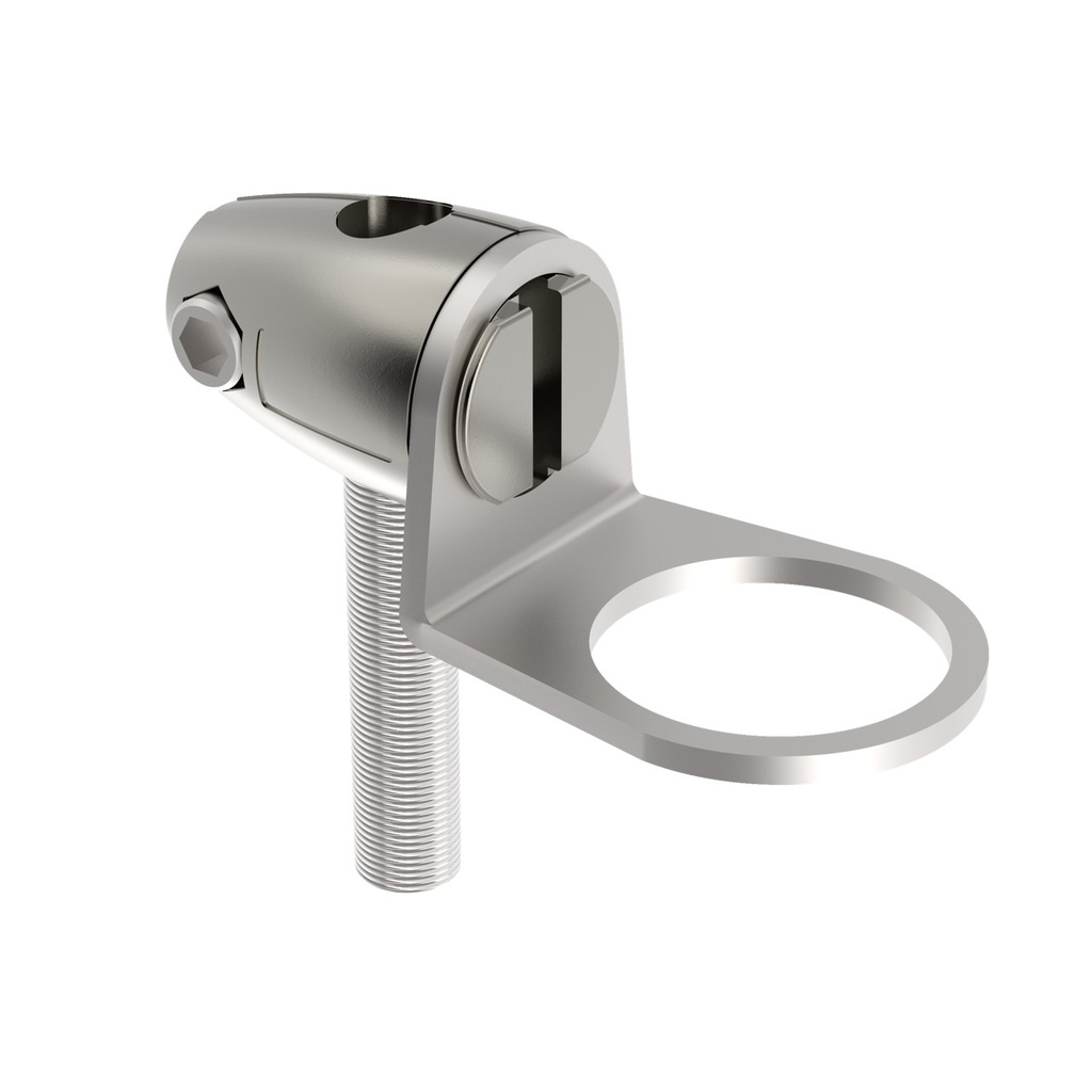 Bracket: Swivel with Tilt and Pan Movement 30mm Mounting Hole M10-1.5x50 Bolt Thread (SMB30FAM10)