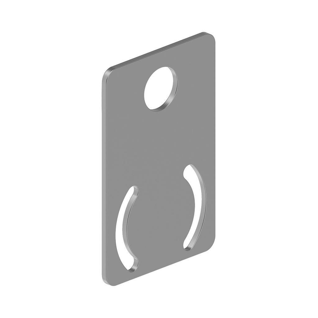 Banner Bracket: Flat; Material: 11-Gauge Stainless Steel; Single-axis Mounting; No Hardware Included (SMB700F)