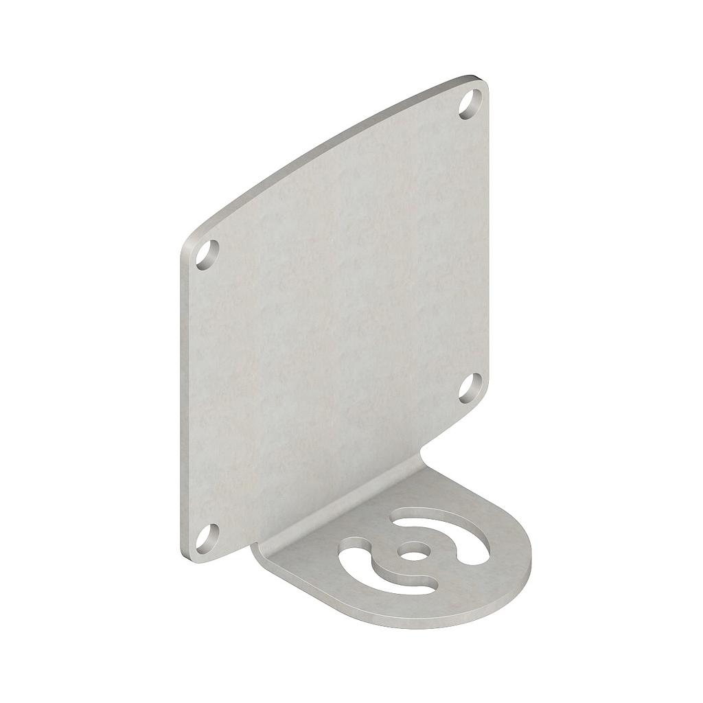 Banner Mounting Bracket for IP68 High Intensity Area; 70 mm Lights; Right-Angle Bracket; in 316 Stainless Steel (hardware Included) (SMBAMS70AS)